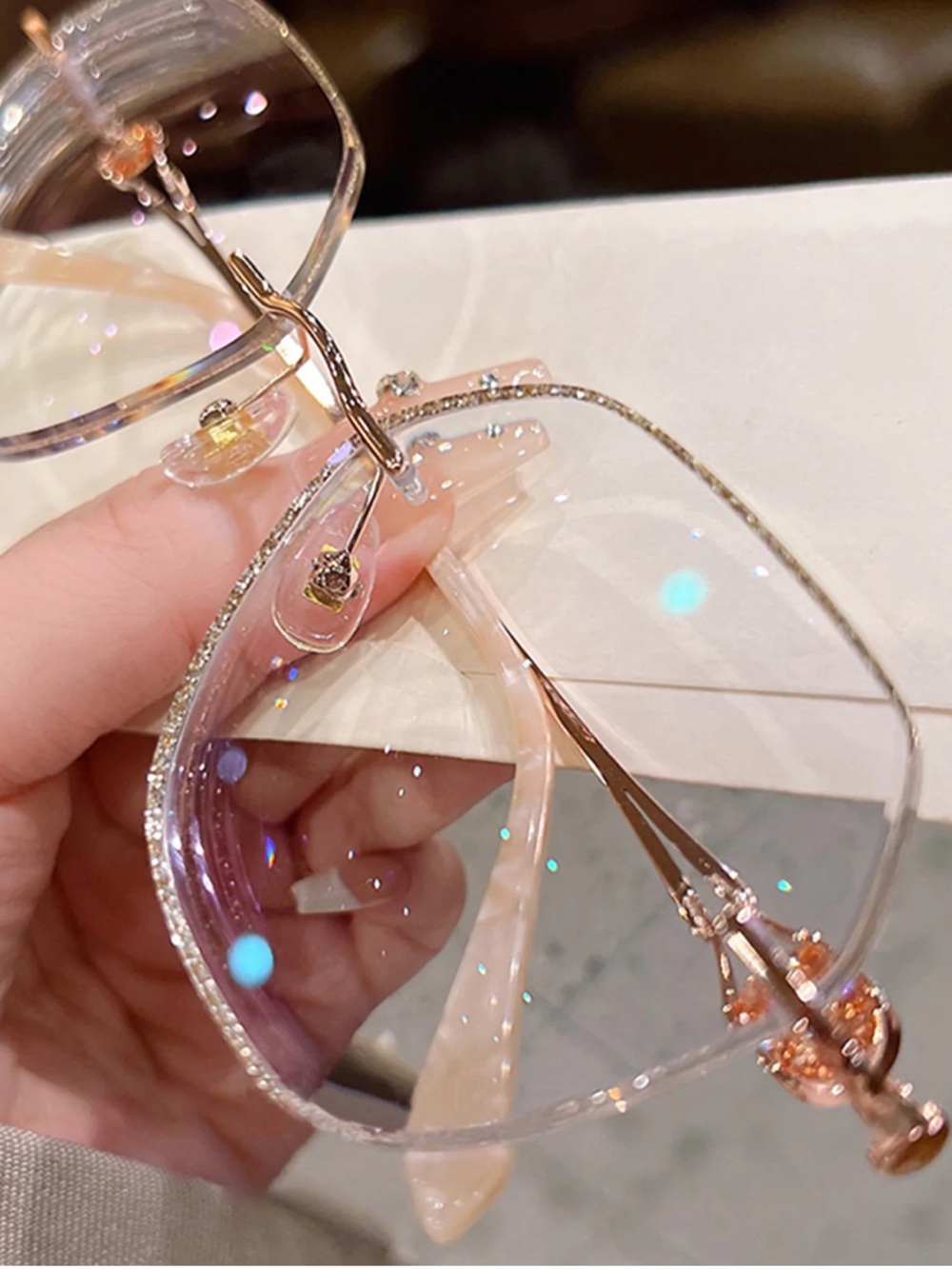 Women Rimless Reader +1.25
